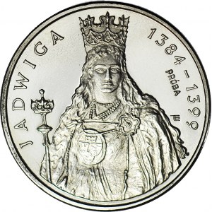 1000 złotych 1988, PRÓBA, nikiel, królowa Jadwiga - półpostać