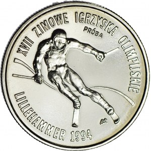 20000 złotych 1994, PRÓBA, nikiel, Lillehammer