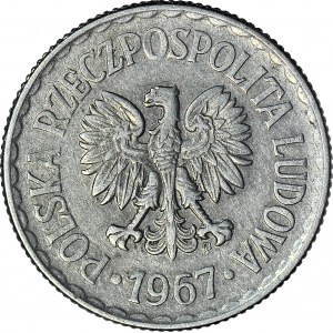 1 złoty 1967, drugi najrzadszy rocznik