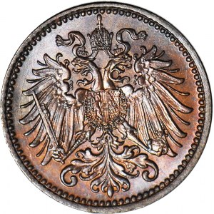 Austria, Franciszek Józef I, 1 heller 1901, Wiedeń, wyśmienity