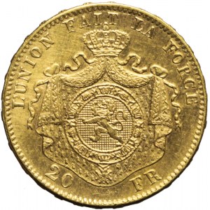 Belgia, Leopold II Koburg, 20 franków 1875