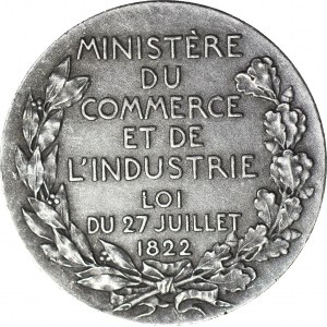 Francja, Medal 1822 srebro, Komitet Ekspertyz Ministra Handlu i Przemysłu