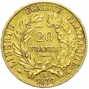 Francja, Republika, 20 franków 1850, Paryż