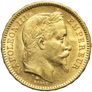 Francja, Napoleon III, 20 franków 1862