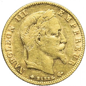 Francja, Napoleon III, 5 franków 1867, Paryż