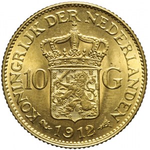 Holandia, 10 guldenów 1912, Wilhelmina