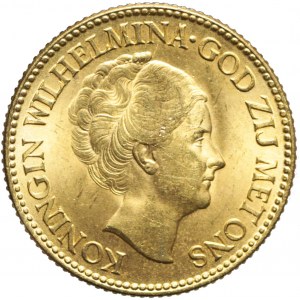 Holandia, 10 guldenów 1925, Wilhelmina