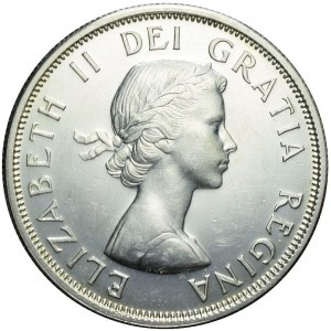 Kanada, Elżbieta II, 50 centów 1963, piękne