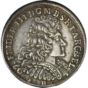 Niemcy, Brandenburgia-Prusy, Fryderyk III, 2/3 talara (gulden) 1690/B.H., Minden