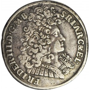 Niemcy, Brandenburgia-Prusy, Fryderyk III, 2/3 talara (gulden) 1692 LC-S, Berlin