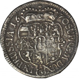 Niemcy, Brandenburgia-Prusy, Fryderyk Wilhelm I, 1/3 talara 1670 TT, Królewiec