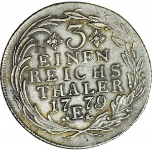 Niemcy, Prusy- królestwo, Fryderyk II (1740–1786), 1/3 talara 1779/E, Królewiec