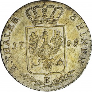 Niemcy, Prusy, Fryderyk Wilhelm II, 1/3 talara 1789 E, Królewiec