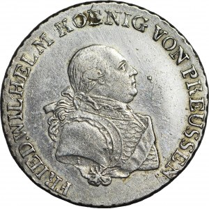 Niemcy, Prusy, Fryderyk Wilhelm II, 1/3 talara 1796 E, Królewiec