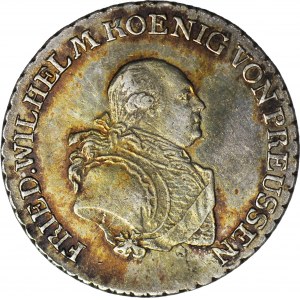 Niemcy, Prusy, Fryderyk Wilhelm II, 1/3 talara 1797 E, Królewiec