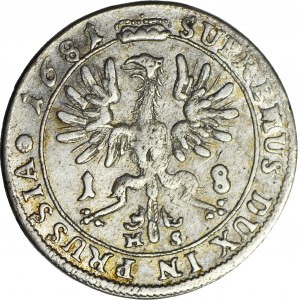 Niemcy, Brandenburgia-Prusy, Fryderyk Wilhelm, Ort 1681 HS, Królewiec