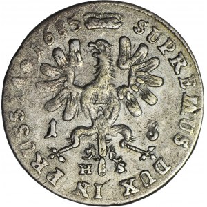 Niemcy, Brandenburgia-Prusy, Fryderyk Wilhelm, Ort 1685 HS, Królewiec