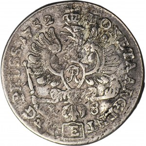 Niemcy, Prusy- królestwo, Fryderyk II, Ort 1752 E, Królewiec