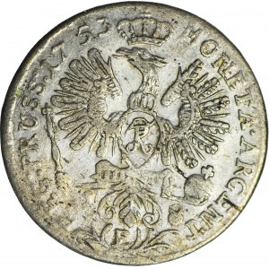Niemcy, Prusy- królestwo, Fryderyk II, Ort 1753 E, Królewiec