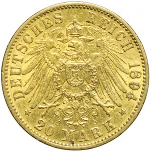Niemcy, Prusy, 20 marek 1894, Wilhelm II, Berlin
