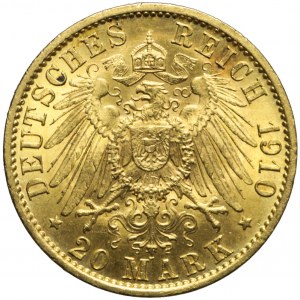 Niemcy, Prusy, 20 marek 1910, Wilhelm II, Berlin