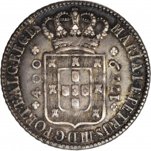 Portugalia, Maria I i Piotr III, 400 reis 1779, Lizbona