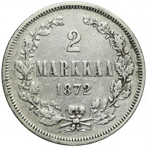 Finlandia, Aleksander II, 2 marki 1872