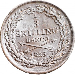 Szwecja, Karol XIV Jan, 1/3 skilling banco 1835, Sztokholm, menniczy