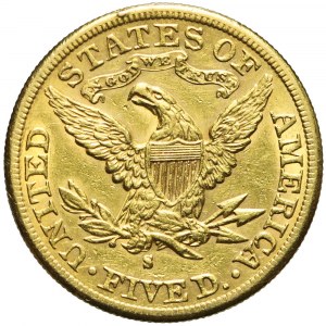 Stany Zjednoczone Ameryki (USA), 5 dolarów Liberty Head, 1886, San Francisco