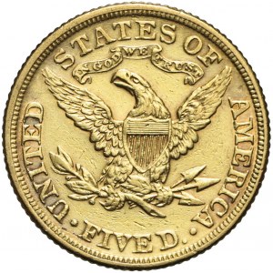 Stany Zjednoczone Ameryki (USA), 5 dolarów Liberty Head, 1897, Filadelfia