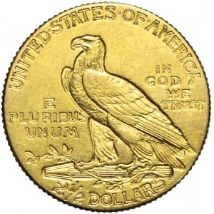 Stany Zjednoczone Ameryki (USA), 2 1/2 dolara, Indianin, 1908, Filadelfia