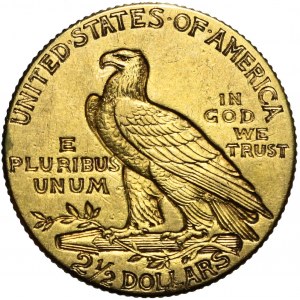 Stany Zjednoczone Ameryki (USA), 2 1/2 dolara, Indianin, 1909, Filadelfia