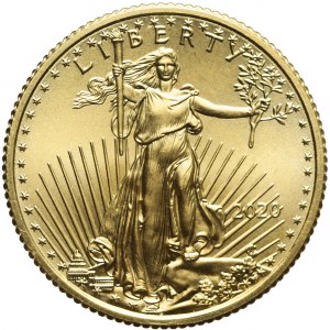 Stany Zjednoczone Ameryki (USA), 10 dolarów 2020, złoto