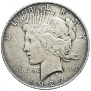 Stany Zjednoczone Ameryki (USA), 1 dolar 1927, Denver, typ Peace, rzadki