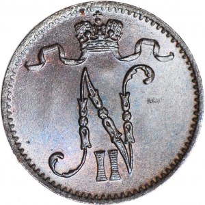 Finlandia / Rosja, Mikołaj II, 1 penni 1909