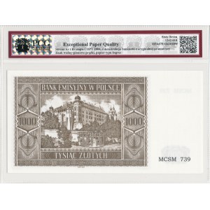 1000 złotych 1941 Krakowiak, MCSM 739, Rekonstrukcja 2004