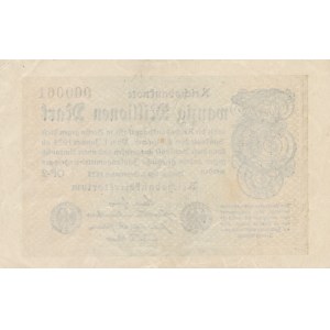 Niemcy, 20 milionów marek 1923, NISKI NR. 00061