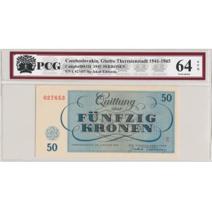 Getto Teresin w Czechach, 50 koron 1943