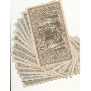 Zestaw 14 szt. Niemcy, 1000 marek 1910, czerwona pieczęć