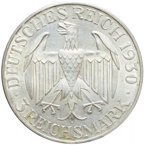 Niemcy, Republika Weimarska, 3 marki 1930 E, Muldenhutten