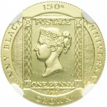 Wyspa Man, Elżbieta II, 1/10 korony 1990, złoto