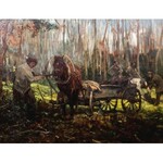 Alfred WIERUSZ-KOWALSKI (1849 - 1915), Praca w lesie, ok. 1905