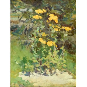 Iwan TRUSZ (1869-1940), Kwiaty w ogrodzie
