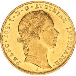 František Josef I. (1848-1916), Dukát 1855 A 3,472 g, zc. nep. rys.