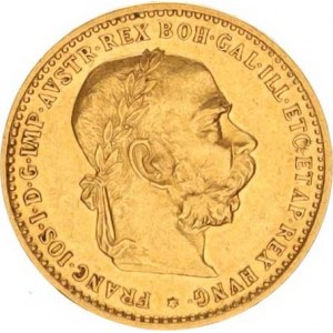 František Josef I. (1848-1916), 10 Koruna 1906 b.zn. /1,081.161 ks/ 3,385 g