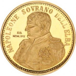 Itálie, Napoleone Sovrano dell’Elbapoprsí v uniformě a datace: MCMLXIX