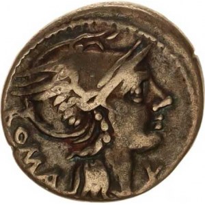 FLAMINIA, L.Flaminius Chilo (109-108 př.Kr.), Denár, hlava Romy / Viktorie na bize Seaby 1; Cr. 302