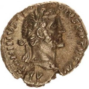 Antoninus Pius (138-161), Denár, stoj.Vesta drží simpulum a palladium