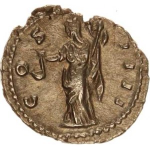 Antoninus Pius (138-161), Denár, stoj.Vesta drží simpulum a palladium