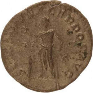 Elagabalus (218-222), Denár, stoj.císař zleva, drží pateru nad oltářem a větvičku, v po